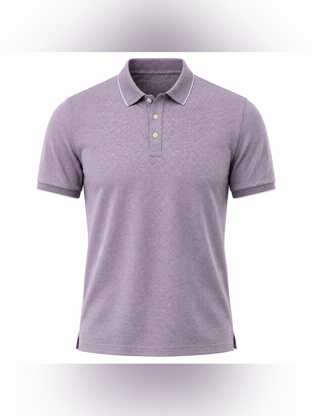 Joseph Abboud Lavender Polo with White Piping